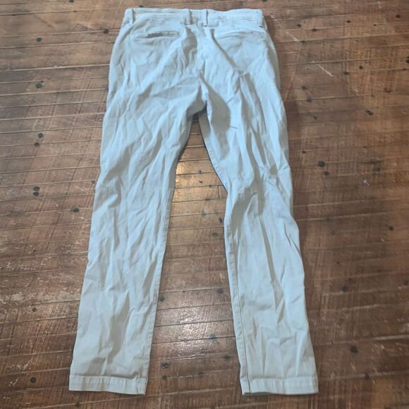 7 for All Mankind tan straight leg luxe performance 31x31 slacks - Picture 5 of 5